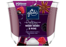 Glade Merry Berry & Wine scented berry and red wine scented candle in glass, burning time up to 52 hours 224 g