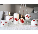 Lima Heart Relief II. scented candle white ball 60 mm 1 piece