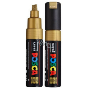Posca Universal acrylic marker with wide, cut tip 8 mm Gold PC-8K
