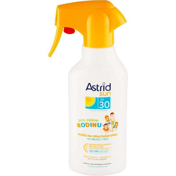 Astrid Sun For the Whole Family OF30 Sunscreen Lotion Spray 270 ml