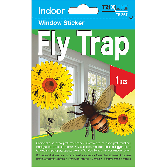 Trixline Fly Trap window sticker against flies 1 piece TR357