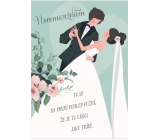 Albi Playing envelope wedding card Newlyweds dancing 14,8 x 21 cm