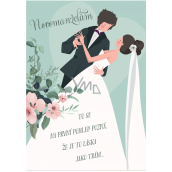 Albi Playing envelope wedding card Newlyweds dancing 14,8 x 21 cm