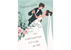 Albi Playing envelope wedding card Newlyweds dancing 14,8 x 21 cm