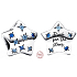 Charm Sterling silver 925 Sparkling stars bead on bracelet universe