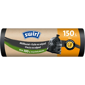 Swirl large waste bags 150 l, 770 × 1077 mm, 32 µ, 10 pcs Swirl large waste bags 150 l, 770 × 1077 mm, 32 µ, 10 pcs