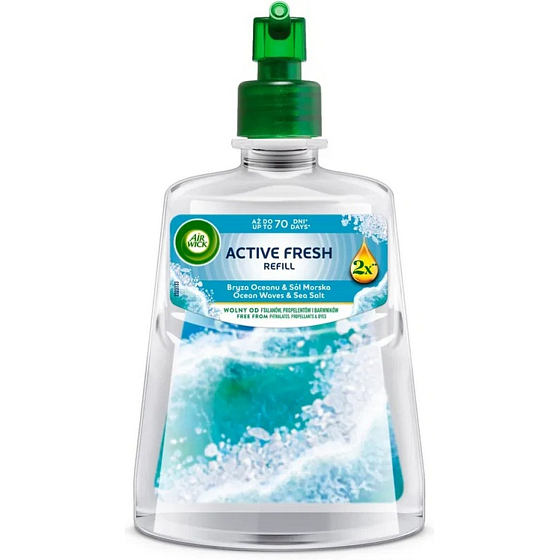 Air Wick Active Fresh Replacement Refill Ocean & Sea Salt, 228 ml