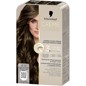 Schwarzkopf Creme Supreme hair dye 6-0 natural dark blonde 60 ml