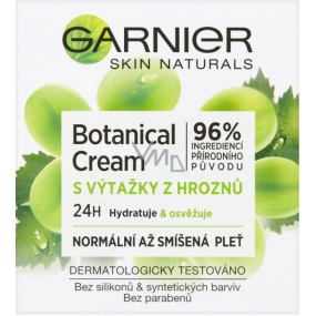 Garnier Skin Naturals Botanical Cream with grape extracts 24h moisturizing day cream for normal and combination skin 50 ml