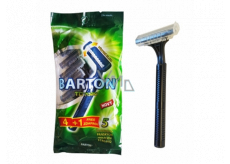Bartoň Disposable razor 2-blade-lubricating tape 4 + 1 pieces TG708N