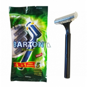 Bartoň Disposable razor 2-blade-lubricating tape 4 + 1 pieces TG708N