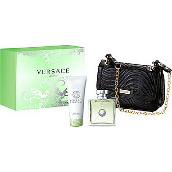 Versace Versense EdT 100 ml Eau de Toilette + 100 ml Body Lotion + handbag, gift set for women