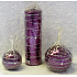 Lima Galaxy candle purple ball diameter 80 mm 1 piece