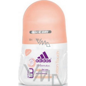 Adidas Action 3 Cotton Touch ball antiperspirant deodorant roll-on for women 50 ml