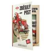 Bohemia Gifts & Cosmetics Kniha Retro motorka sprchový gel 200 ml + šampon 200 ml s příjemnou pánskou vůní, kosmetická sada