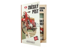 Bohemia Gifts & Cosmetics Kniha Retro motorka sprchový gel 200 ml + šampon 200 ml s příjemnou pánskou vůní, kosmetická sada