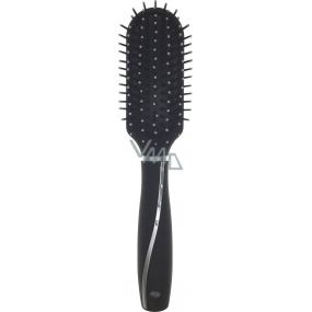 Hair brush oval 24 cm black 40450