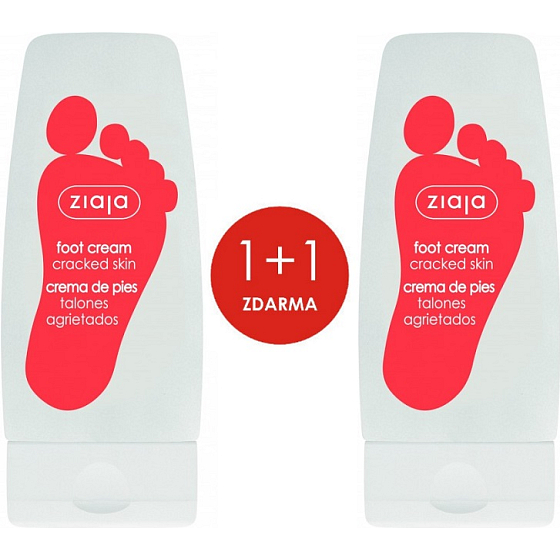 Ziaja Foot Cream Cracked Skin cream for cracked feet 2 x 60 ml, duopack