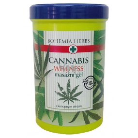 Bohemia Gifts Cannabis Hemp massage gel with hemp oil 380 ml