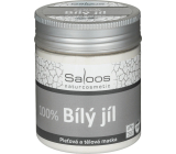 Saloos Bio 100% French white clay body and face mask for psoriasis, eczema, reduces sebum production 100 g