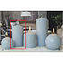 Lima Ice pastel candle light blue cylinder 80 x 150 mm 1 piece