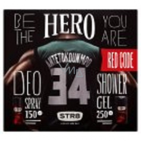 Str8 Red Code deodorant spray for men 150 ml + shower gel 250 ml, cosmetic set