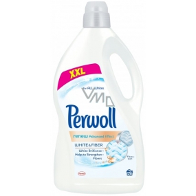 Perwoll White & Fibe washing gel for white linen, mixed and synthetic fabrics 60 doses 3.6 l