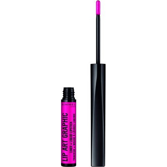 Rimmel London Lip Art Graphic contouring pencil + liquid lipstick 2in1 870 Own Your Power 1.8 ml