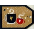 Nekupto Christmas gift cards coffee 5.5 x 7.5 cm 6 pieces