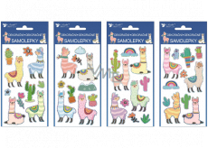 Hologram llama stickers 8 x 18.5 cm 1 piece random selection