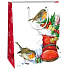 Ditipo Gift paper bag 18 x 10 x 22.7 cm white shoe with gifts birds C