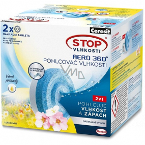 Ceresit Stop Moisture Meadow Flowers Moisture Absorber Refill Tablets 2 x 450 g