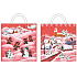 Angel Plastic bag 48 x 44 cm with ear snowy landscape