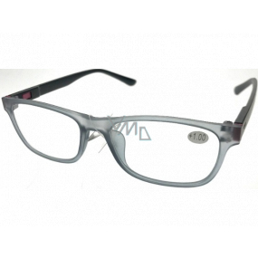 Berkeley Reading glasses +1.5 plastic gray, black sides 1 piece MC2184