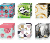 This Cube paper handkerchiefs 3 ply 58 pieces of various motifs in a box