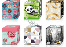 This Cube 3 ply paper handkerchiefs 58 pcs various motifs in box