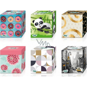 This Cube 3 ply paper handkerchiefs 58 pcs various motifs in box