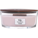 WoodWick Rosewood - Rosewood scented candle with wooden wide wick and glass ship lid 453 g