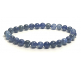 Sodalite bracelet elastic natural stone, ball 6 mm / 16 - 17 cm, stone communication