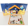 Christmas foam stickers creative nativity 21 x 26 cm