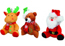 Trixie Christmas plush Santa, reindeer, bear 20 cm different types