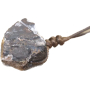Tiger's Eye Rough Stone Necklace adjustable size, approx. 3 x 2.5 cm, sun and earth stone, brings good luck and wealth