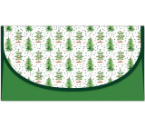 Nekupto Christmas money envelope Christmas trees 116 x 220 mm