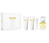 Moschino Toy 2 eau de parfum 100 ml + body cream 100 ml + shower gel 100 ml + travel spray 10 ml, gift set for women