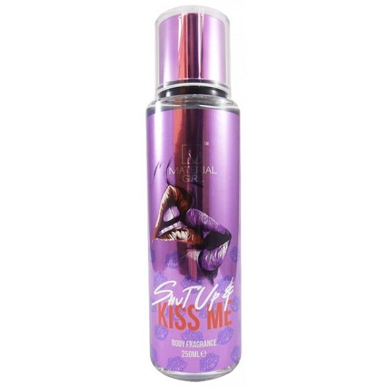 Material Girl Shut up & Kiss me perfumed body spray for women 250 ml