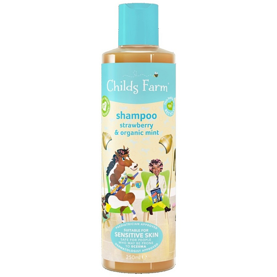 Childs Farm shampoo strawberry and mint for sensitive skin 250 ml