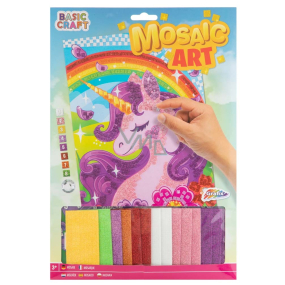 Basic Craft Mosaic A4 by numbers Unicorn A4