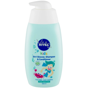 Nivea Kids Magic apple scent 3in1 shower gel + shampoo + conditioner for boys 500 ml