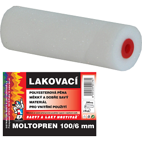 BARVY A LAKY HOSTIVAŘ Moltopren painting roller for holder 6 mm, 100 mm