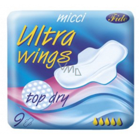 Micci Ultra Wings Top Dry intimate pads with wings 9 pieces